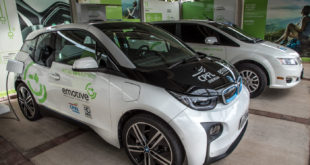 Veículos elétricos usados pela CPFL, que está investindo em novas fontes energéticas (Foto Martinho Caires)