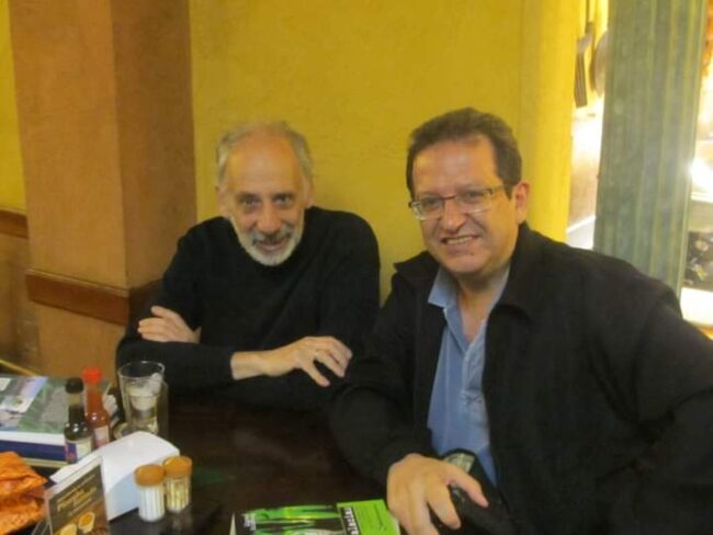 Com Miguel Grinberg, mentor, autor do prefácio 