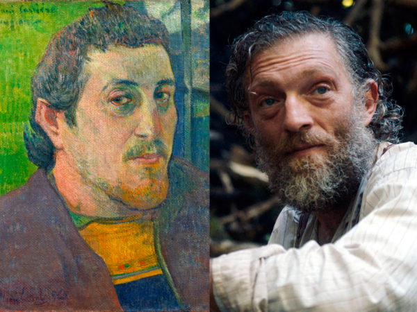 Gauguin (Vincent Cassel) e o famoso auto-retrato (Foto Divulgação)